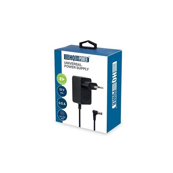 ALIMENTATION UNIVERSELLE - 12V 0.5A 500mA 6 W - CONNECTEUR (2.1 x 5.5 mm)