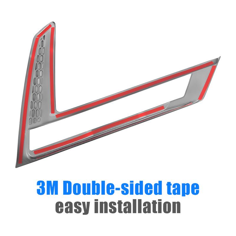 Car Accessories For Honda CR-V 6th Gen  2024 2025 CRV Hybrid ABS Carbon Fiber Front Fog Lamp Frame Cover Case Trim Stickers