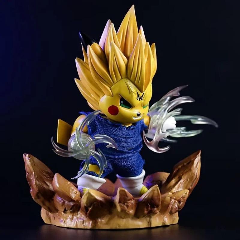 Anime Dragon Ball, Bikachu COS demonized Vegeta figure desktop car chassis ornament super Saiyan