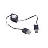 Portable USB 2.0 Male To Female Retractables Data Charging Extendable Cable for Various USB Accessories