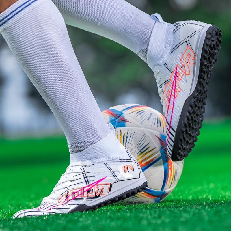 2024 Zapatos de fútbol para hombre Botas de fútbol ultraligeras de gran tamaño Zapatillas de deporte para niños Botines de fútbol AG/TF antideslizantes Botines unisex