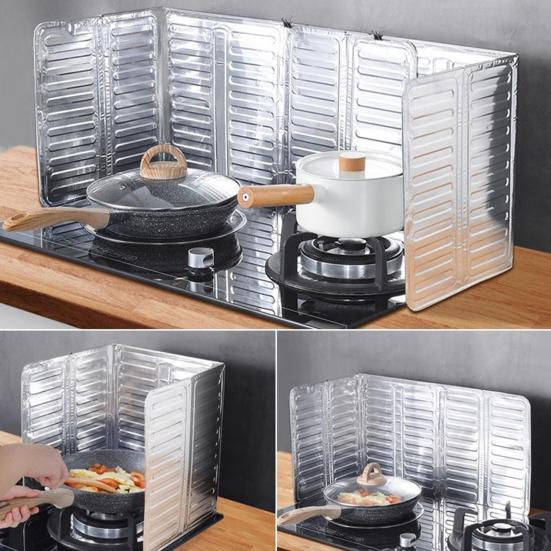 5 Stück Ölschutzblech Faltbarer Herd Ölschutz Hochtemperaturbeständig Bis 660 Grad Celsius Spritzschutz