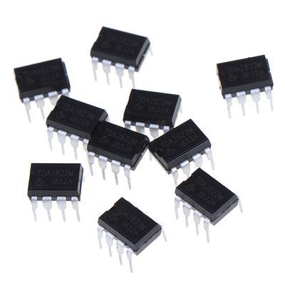 10 PZ TDA2822M Amplificatori di potenza audio IC multiuso e originali In linea DIP-8