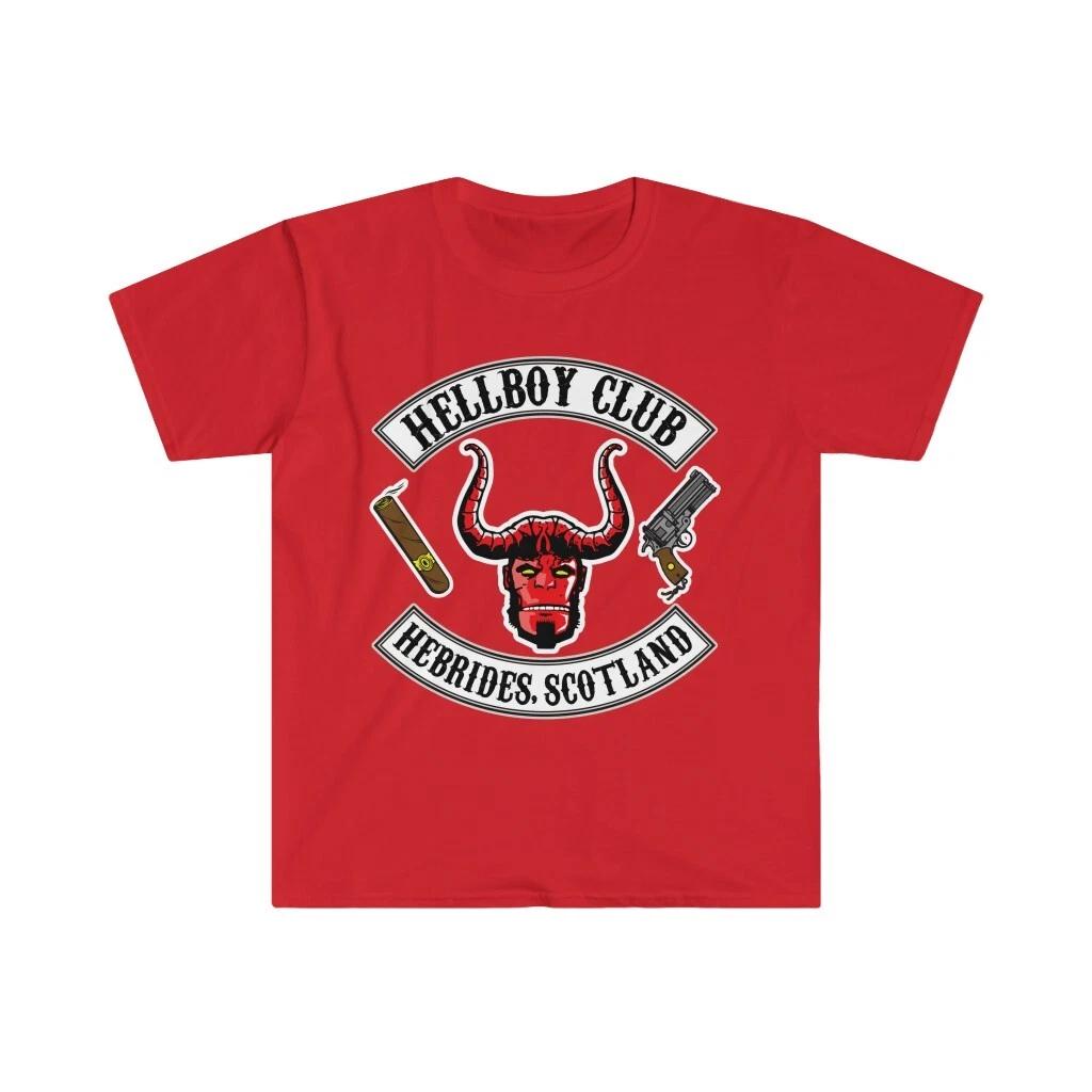 Hellboy Motorcycle Club Softstyle T-Shirt 2XL