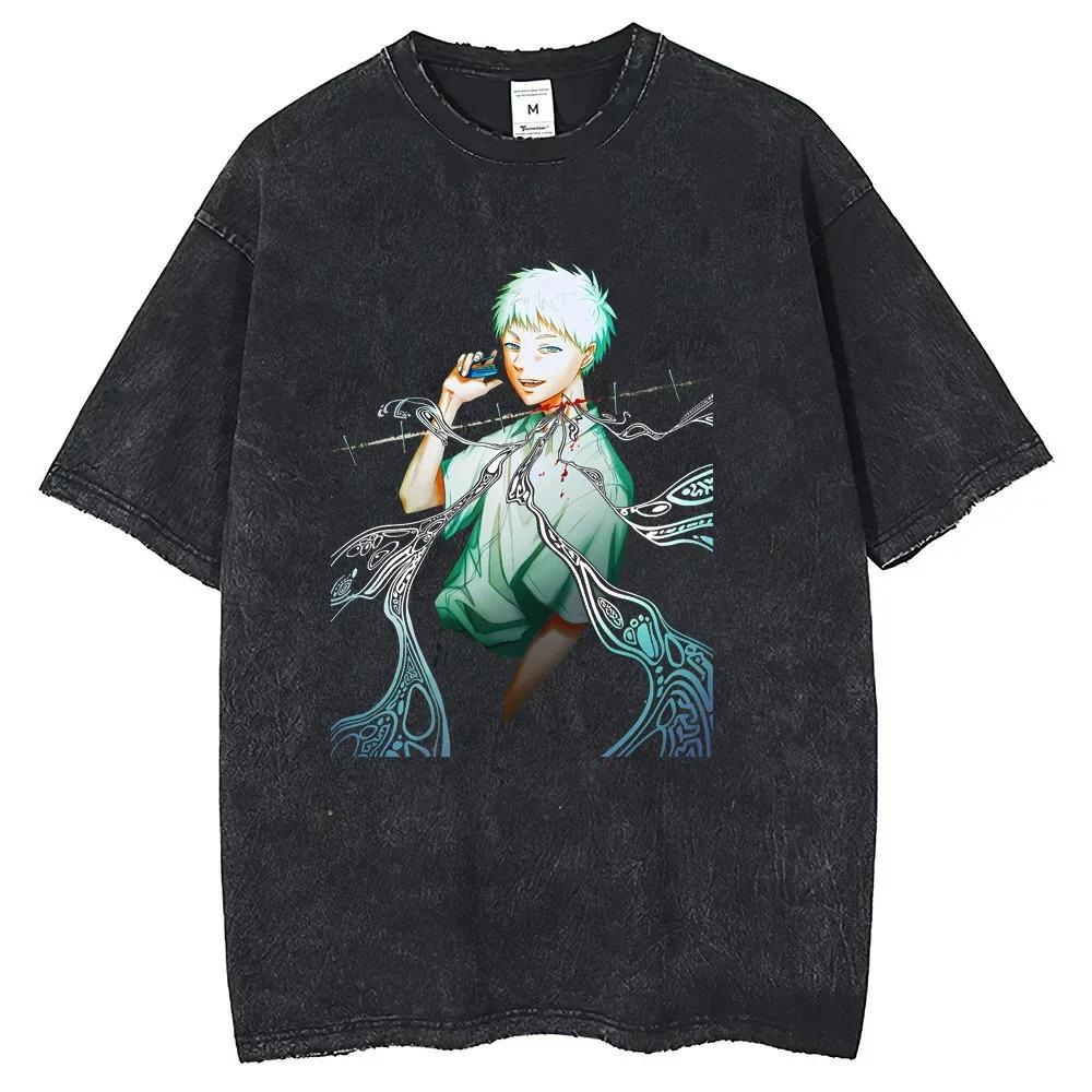 The Summer Hikaru Died Clothing Cotton Anime Manga Tee Crew Neck Summer Clothes T-shirts Anime Vintage Unisex T-Shirt Men