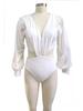 2026 Women's European & American Plus Size Long Sleeve One-Piece Bikini