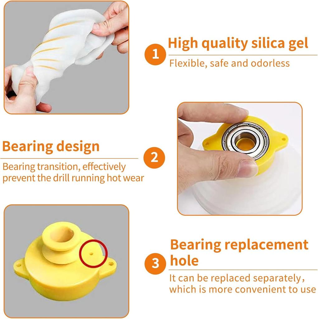 Drill Dust Cover Collector Scalable Rubber Dustproof Dust Bowl Device Power Tool Utility Accessories for Electric Hammer