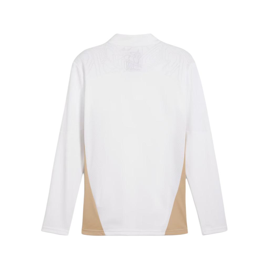 Puma X AC Milan Collaboration Fashion Slim Fit Comfortable Long Sleeve T-Shirt Men Tops White Gold 777501-14