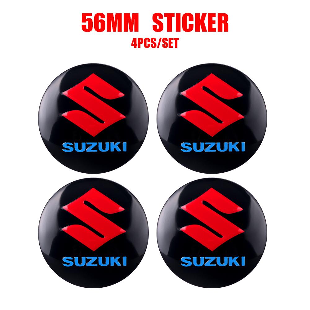 Cache-moyeu de roue de voiture Autocollant Badge Accessoires Auto Pour Suzuki Swift Sport Vitara Jimny SX4 Alto Splash Wagon Baleno