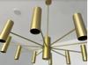 20 Light Brass Pendant Mid Century Modern Raw Brass Sputnik chandelier light Fixture