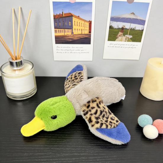 Interactive Dog Toy with Squeaky And Crinkle Sound Plush Duck/Chick Shaped Dog Chew Toy for Small Medium Large Dogs