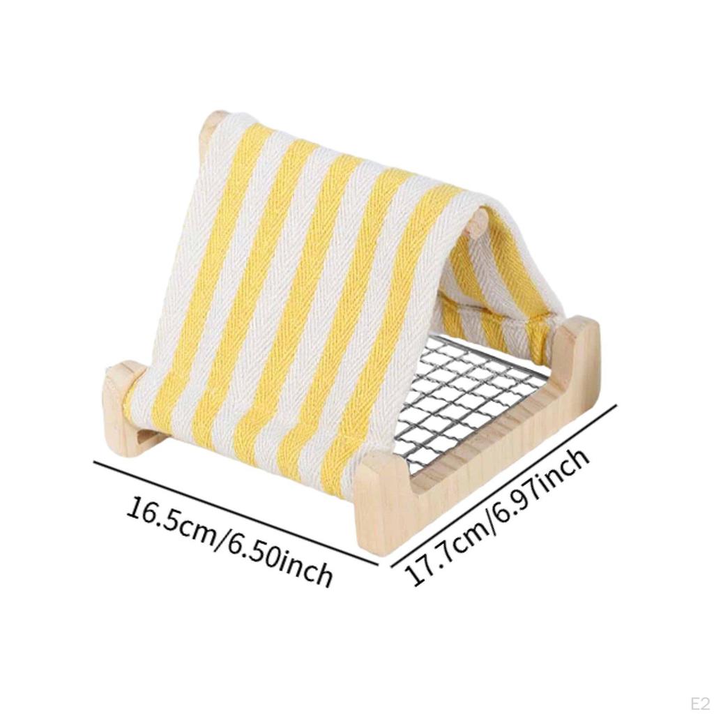 Bird Nest .7x16.5x15cm Hanging Hammock Bed Sturdy Wood Parakeet Hideaway for Pet Parrot