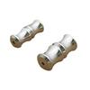 S925 Sterling Silver Pearl Screw Clasp Round Connector Necklace Accessory