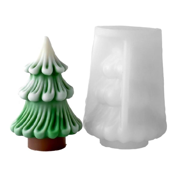 Silicone Moulds Christmas Tree Candle Molds Ornament Molds Epoxy Resin Molds Plasters Molds for Candle Making