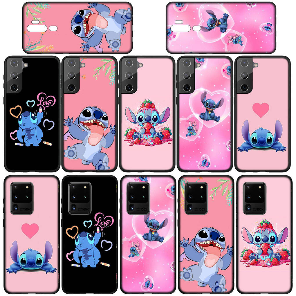 Phone Case for iPhone 17 16 15 Plus XR 16E Huawei P30 P20 Lite Redmi Note 14 12 11 13 Pro Max OPPO A60 A80 A40 A18 A38 Blue Lilo Cartoon Stitch Cover