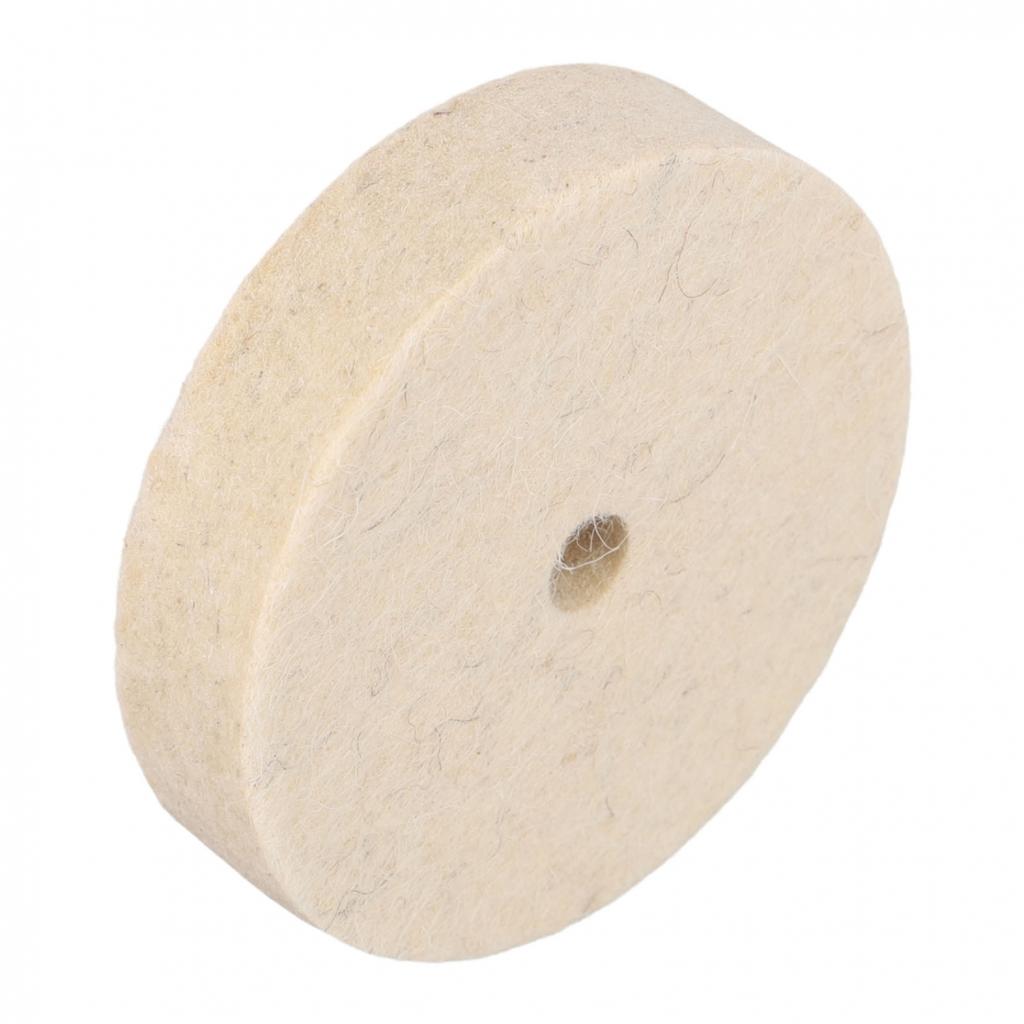 75mm Wool buffing wheel Abrasive Felt Disc Pad Polisher Buffing Grinding