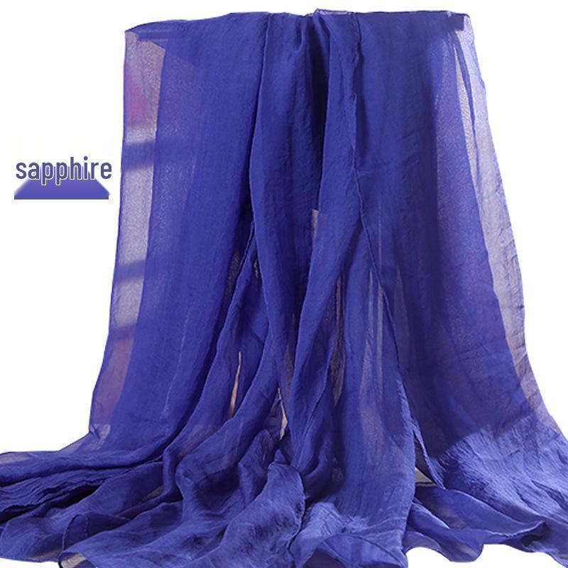 

Versatile Summer Red Silk Scarf: Multifunctional Imitation Silk Shawl, Sunscreen Beach Towel, Dancing Gauze Scarf for Women 170x70 cm