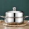 Wutuo Thickened Stainless Steel Multi-functional Double-layer Steamer Pot