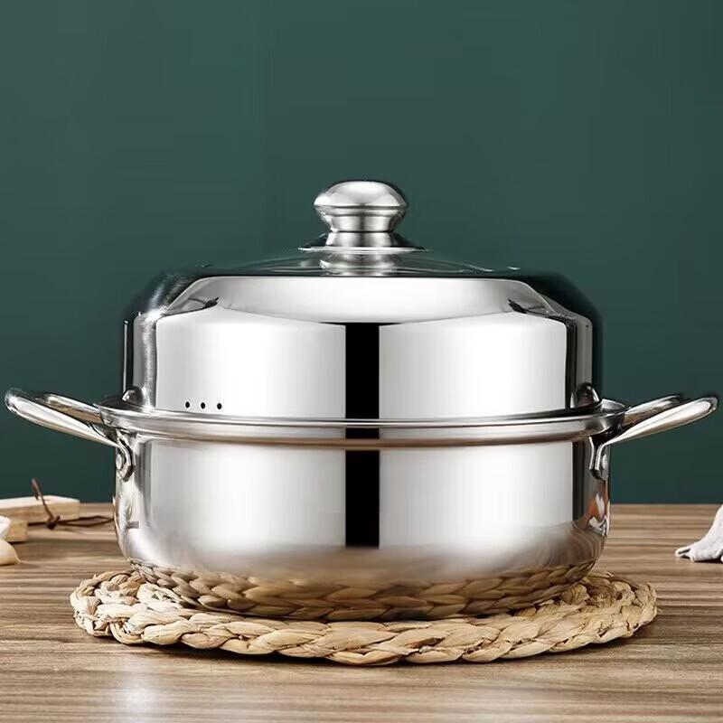 Wutuo Thickened Stainless Steel Multi-functional Double-layer Steamer Pot
