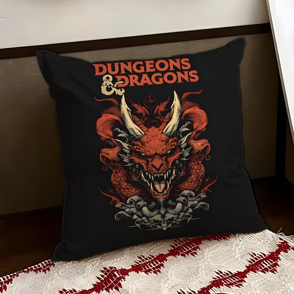 DDungeons  Dragons Game Cushion Cover Reversible Soft Durable Pillow Cover Home  Car MultiScene Use for Daily Comfort