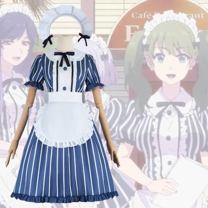 Terrace The Cafe Its Goddesses Cosplay Costume Dress Roleplay Outfit Polyester
