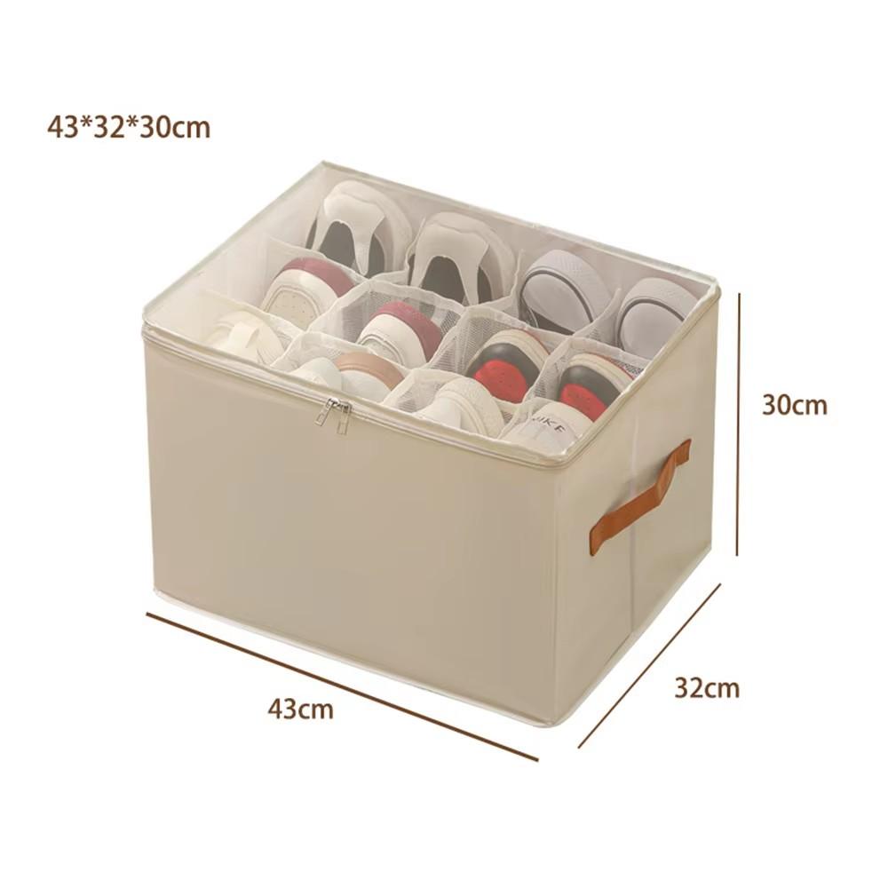 Foldable Shoe Storage Box Dust-proof shoe organizer Multi-function Home Storage Box Used for Wardrobe Sorting and Storing Sock