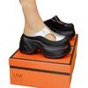 Soft bottom bag head hollow half drag summer new small height increase muffin without heel sandals