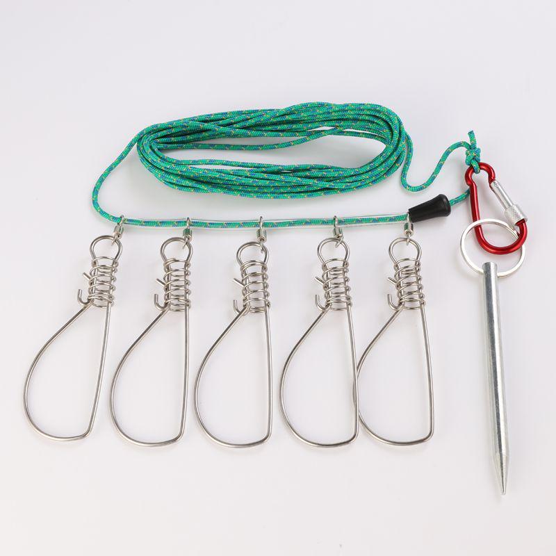 Stainless Steel Big Fish Hook & Lock - Large Portable Fishing Tool for Live Fish and Giant Carp.