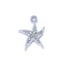10Pcs Gold Plated Crystal Shell Starfish Charm Pendant For Jewelry Making Bracelet Necklace Diy Accessories Craft Findings