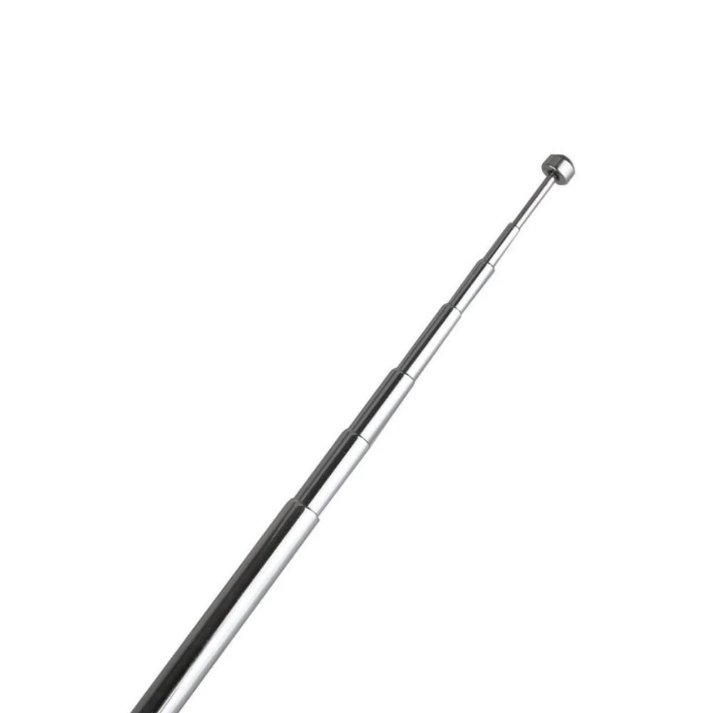 New F Type Telescopic Aerial Antenna 75 Ohm with TV / 3.5 Adapter For FM Radio