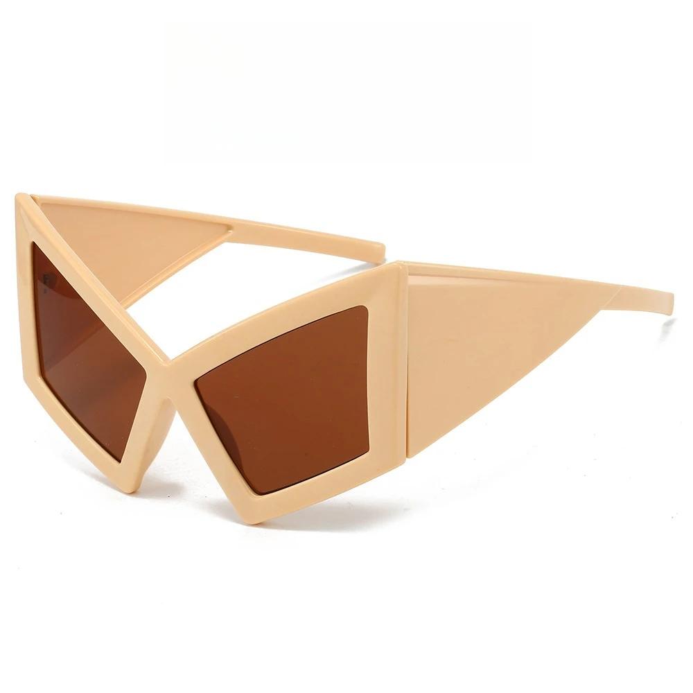 Oversized Cat Eye Sunglasses Adult Retro Punk Big Frame Special Shaped Shades Personalized Beach Sunscreen Fashion Sun Glasses