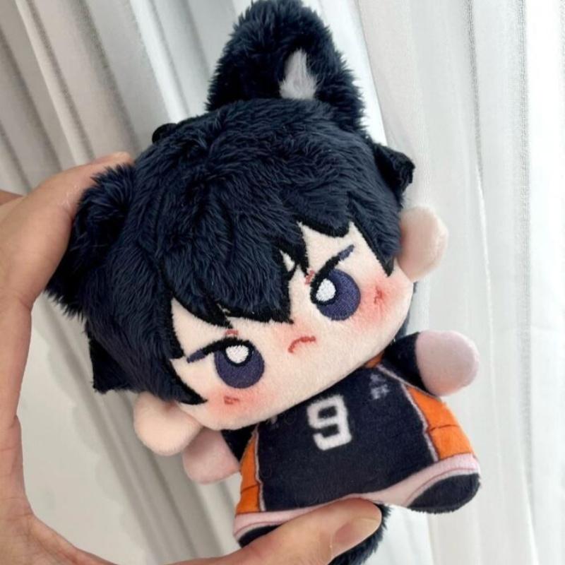 Japanse Anime Haikyuu Tobio Kageyama Kattenoren Pluche Vulpoppetje Slaapkamer Nachtkastje Decoratie Anime Liefhebber Verzameling gray