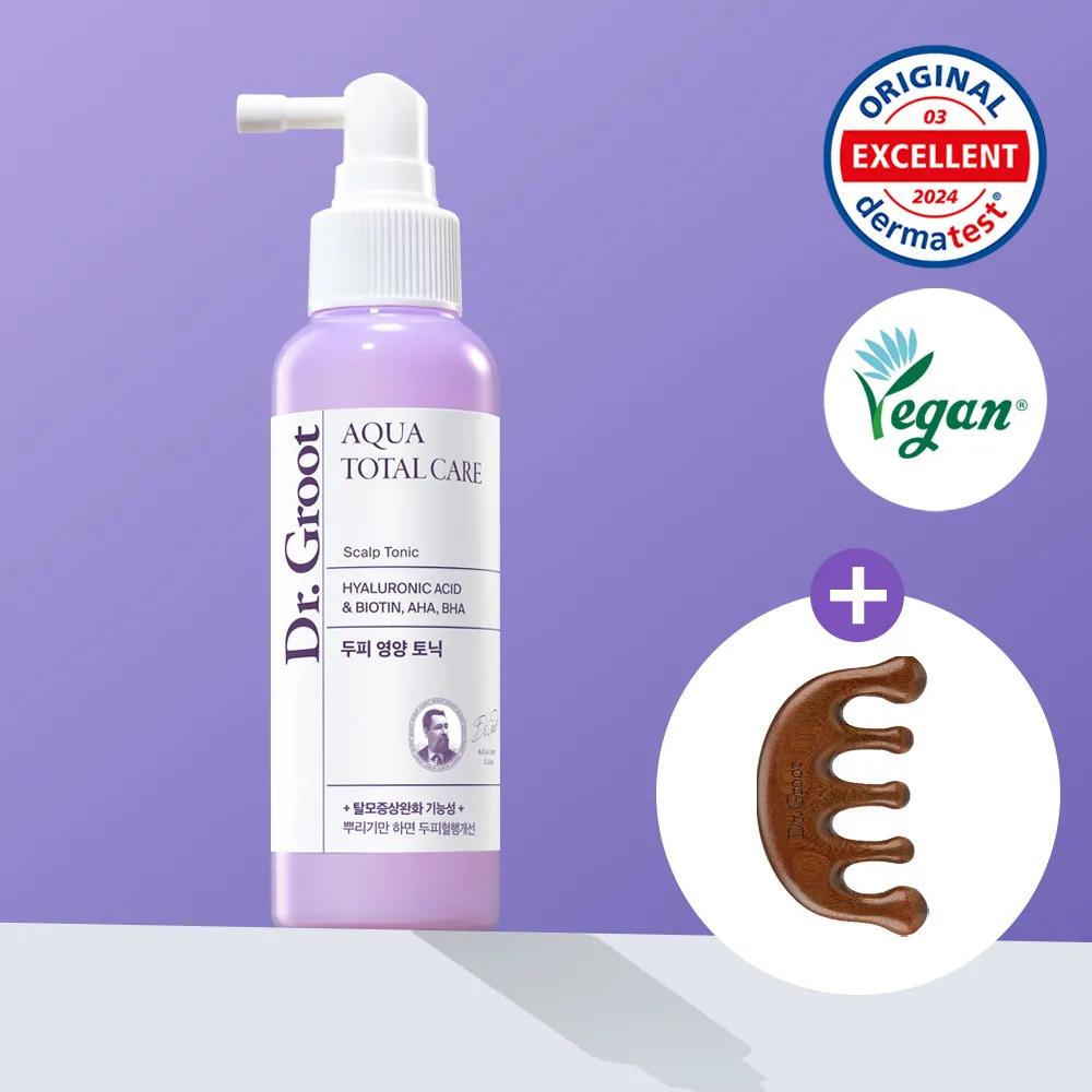 Доктор. Groot Aqua Total Care Тоник для кожи головы, специальный набор 100 мл (+Массажер Гуаша)