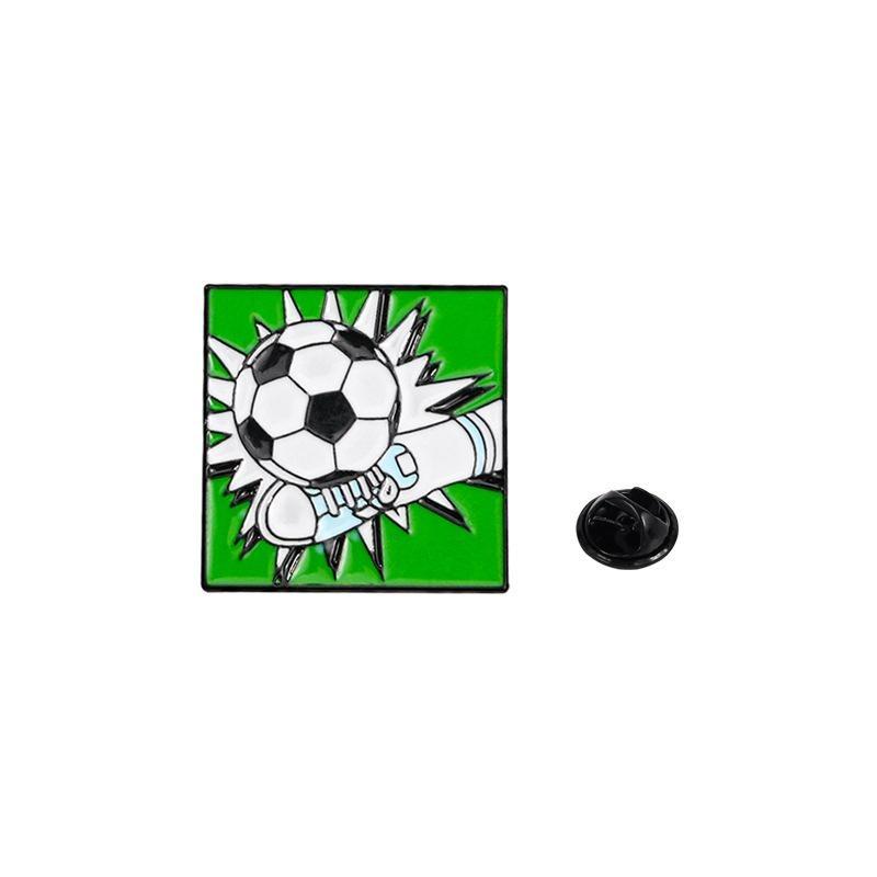 1Pc Cartoon Basketball Football Badminton Metal Badge Student Backpack Hat Denim Coat DIY Deco Lapel Pins Boy Couple Brooch