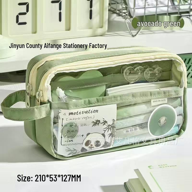 2024 Clear Ita Bag Pencil Case: High-End Korean Stationery Box for Girls