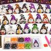 Creative Activity for Adults 31 Days Gnomes Halloween Rhinestone Painting Advent Calendar, DIY Faux Diamond Art Reusable Holiday Calendar Craft