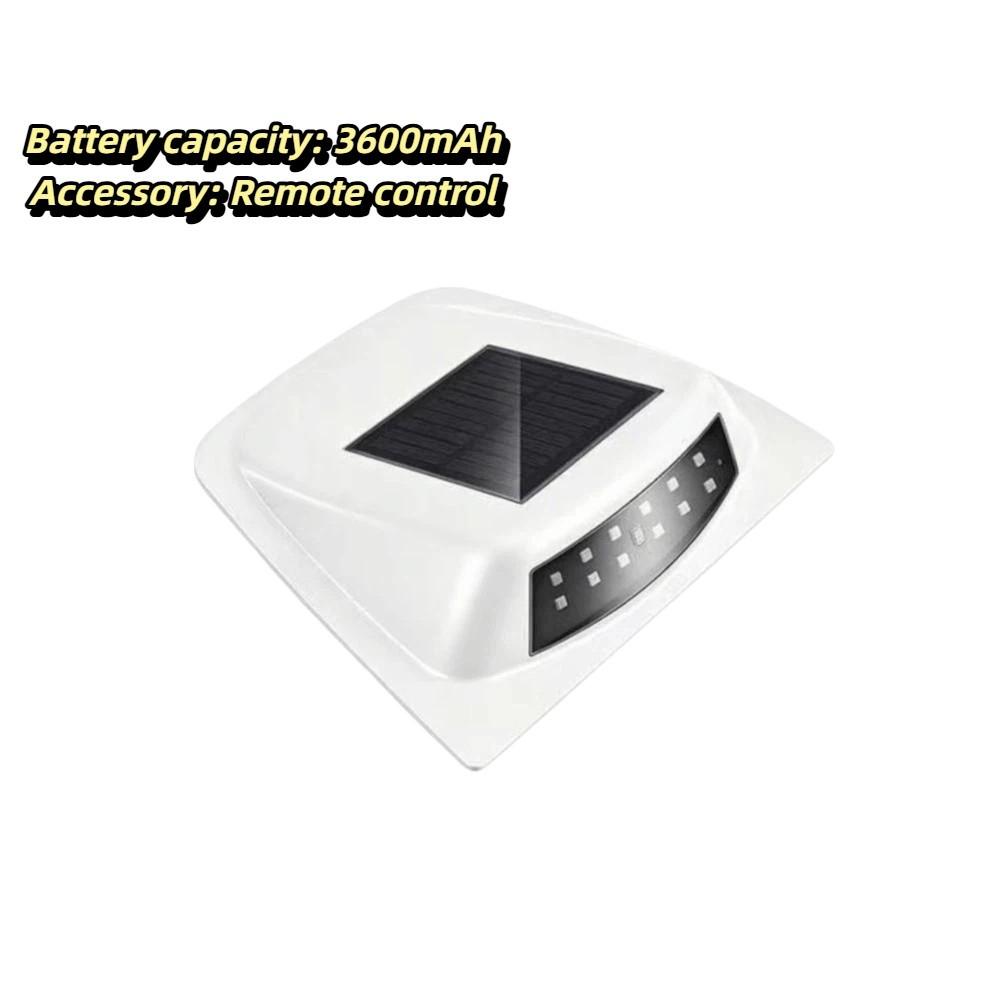 Soft Flashing Light Solar Powered Car Light Bright LED Beads Safety Flashing Light  Night Use белый