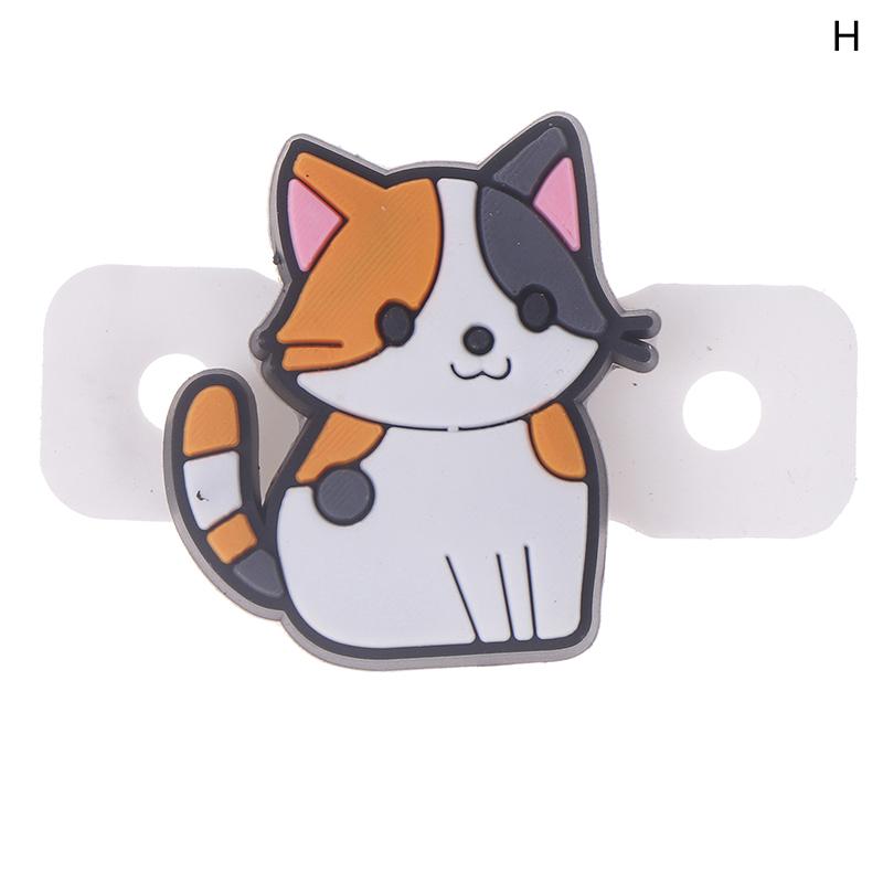 1/6Pcs Cute Cartoon Various Cat Tennis Racket Damper Silicone Shock Absorber To Reduce Tenis Racquet Vibration Dampeners