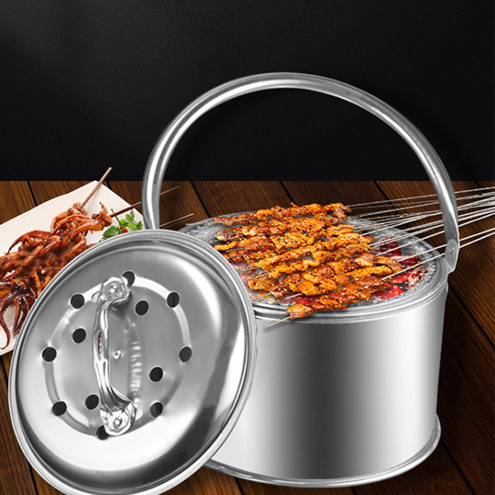 

Fire Multifunction Accessories Stainless Steel with Handle Portable for BBQ Outdoor Camping M