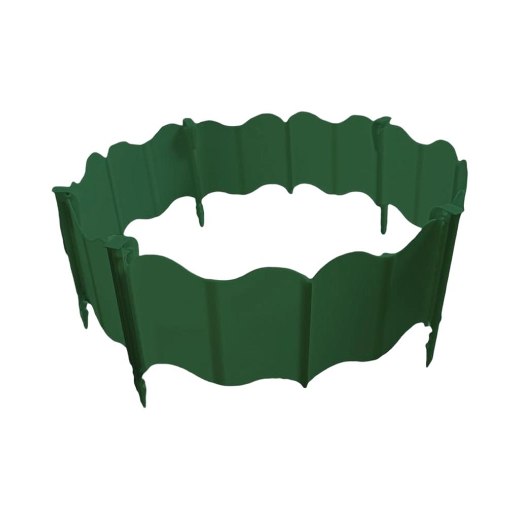 20pcs Garden Edging Fence Panels with Ground Stakes Outdoor Lawn Border Flexible Plastic Landscape Edging for Flower Beds and Yard Separation