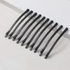 6/12Pcs 6.5/8.5CM Black Hair Clips Arc-shaped Barrette New Hairpins  Headdress