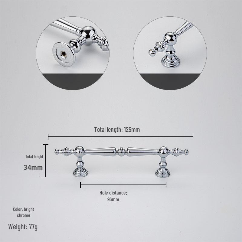 Gold European Modern Kitchen Cabinet Handle