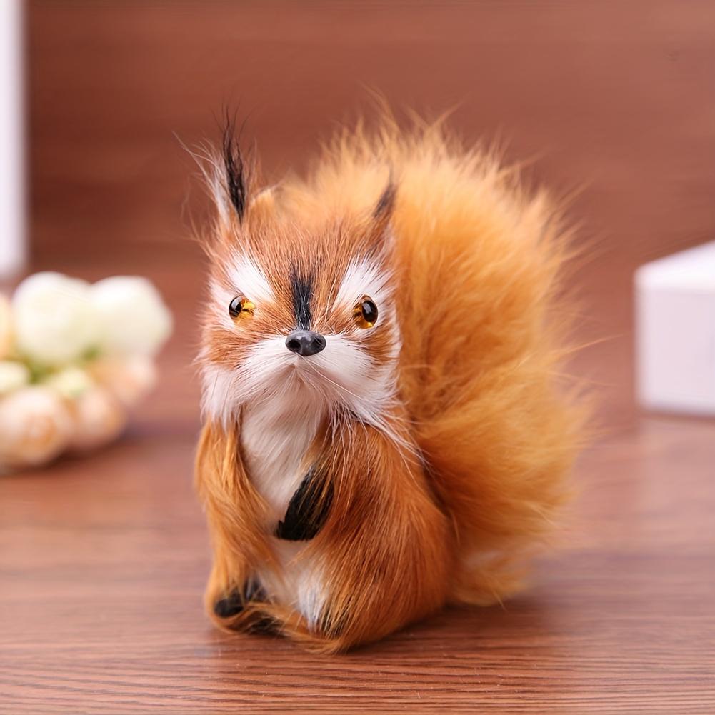 Handmade Imitation Squirrel Dolls, Animal Decorations, Animal Crafts, Home Decor, Halloween, Thanksgiving, and Christmas Gifts