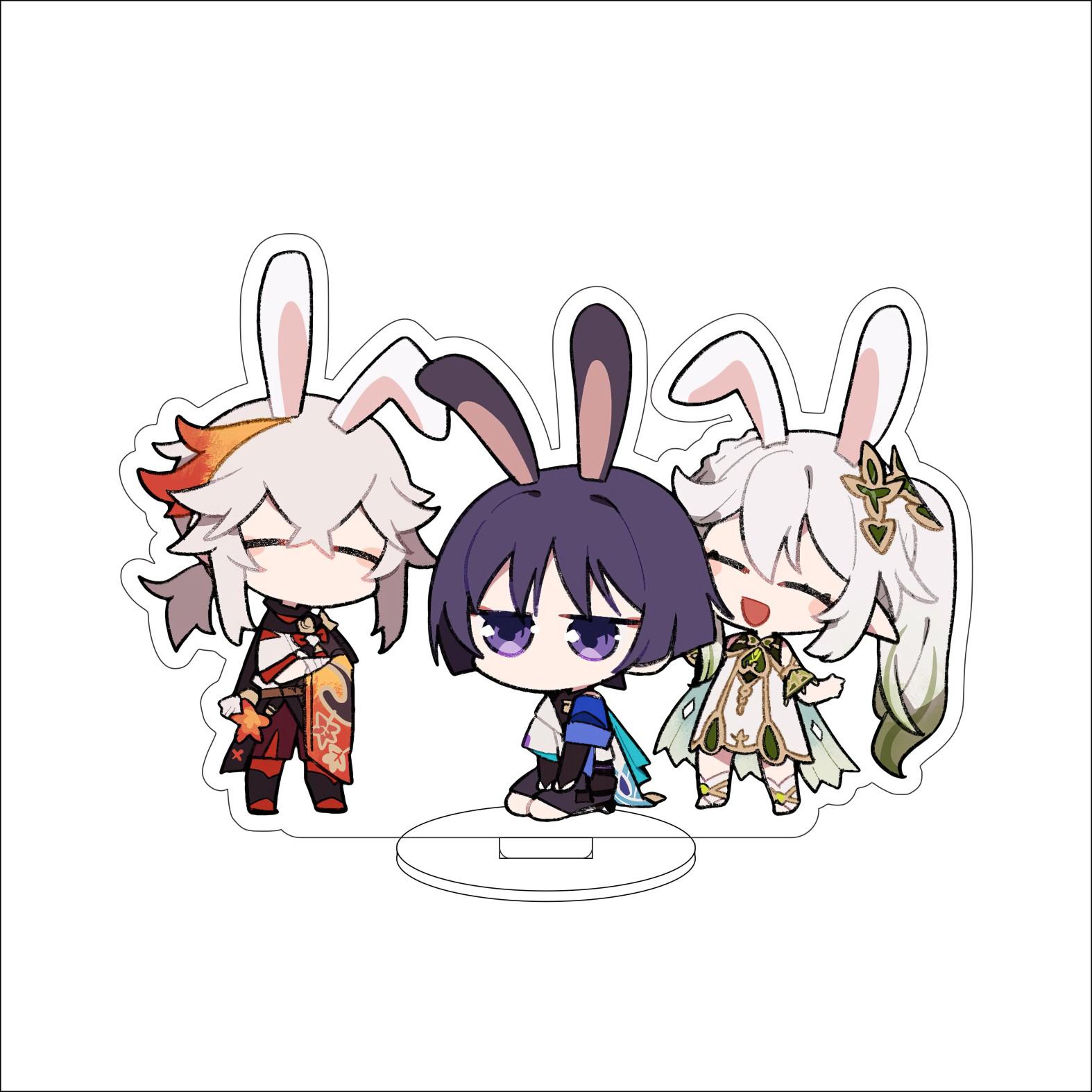 

10CM Anime Genshin Impact Figure Stand Model Amamiya Wanderer Cute Desk Decor Standing Sign Gifts 10CM