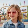 Sweet Heart Shaped Rhinestone Kids Sunglasses, Girls Photo Styling, Uv400 Protection Sun Protection Eyeglasses 2337
