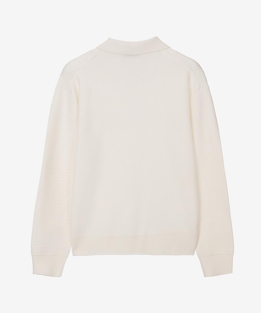 MINDBRIDGE [Couture] Crochet Collar Semi-Overfit Knit - 2 Colors Mykt6170