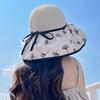 Sun Protection Hat With Butterfly Bow Summer Beach Wide Brim Sun Hat For Women