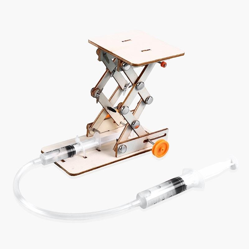 1 Pcs Diy Hydraulic Experiment Lift Kids Scientific Toys Puzzle Stem Technology Physics Teaching Aids Science Educational Kit