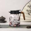 Stainless Steel Tea Pot with Wood Grain Pattern