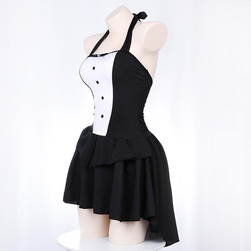 Sexy Tuxedo Anime Magician Bunny Girl Cosplay Costume Women Tails Dress Nightclub Rabbit Suit Halloween Party Performese Clothes